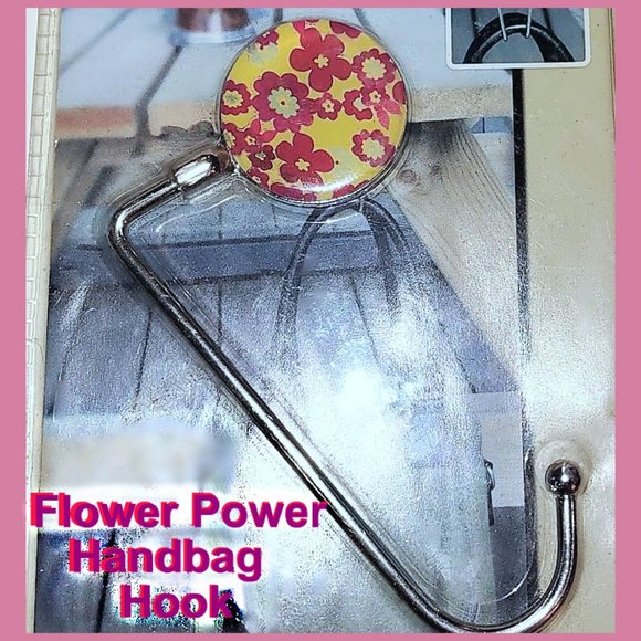 Flower Power Imported Handbag Hook - Picture 4 of 11